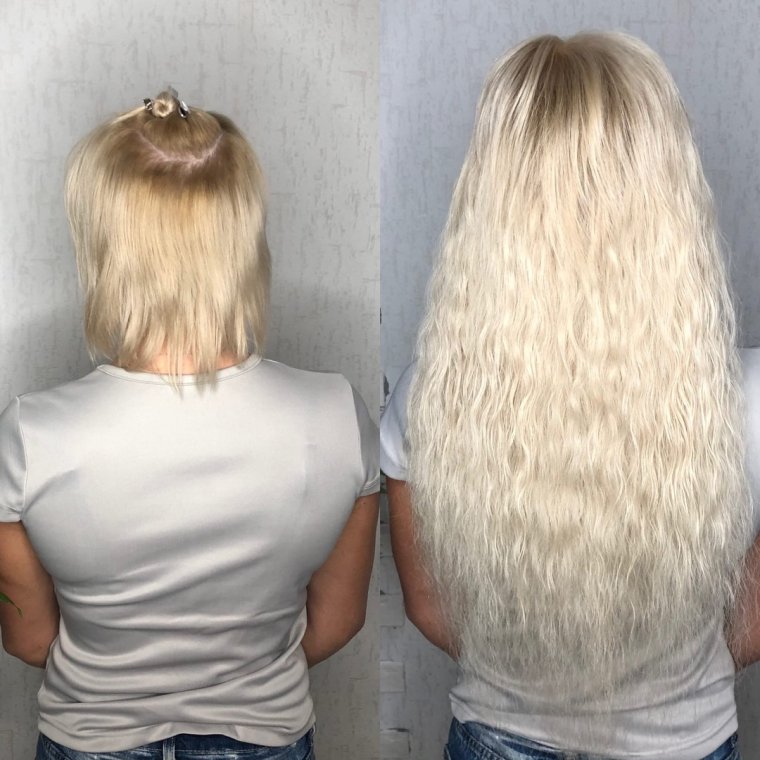 Знаменитости с нарощенными волосами