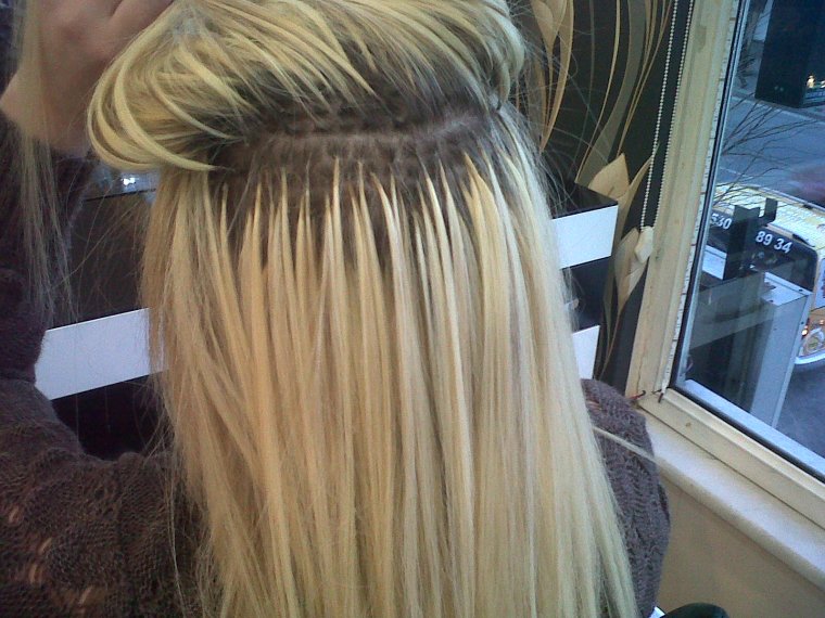 Капсулы нарощенных волос