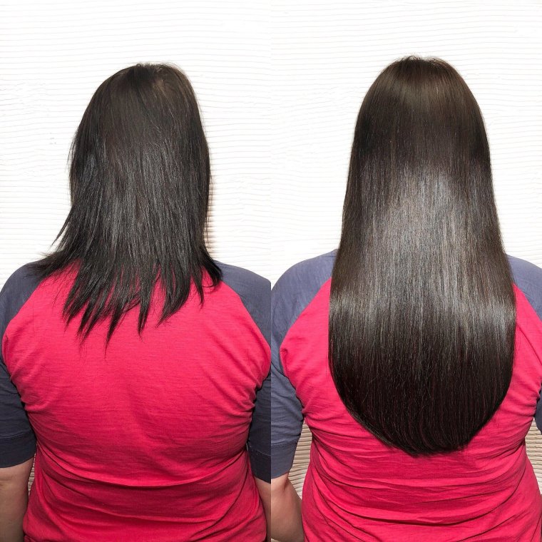 Некачественное наращивание волос капсульное