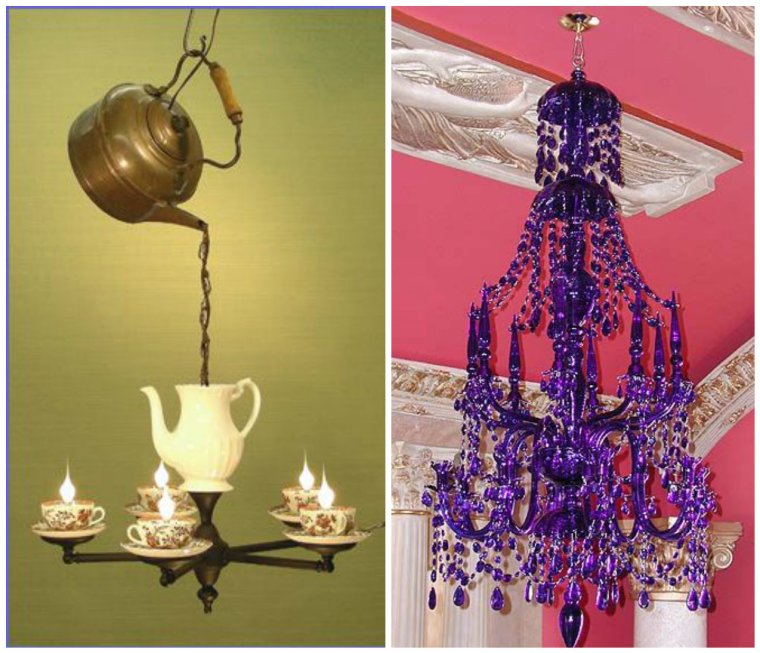 Люстра из старой люстры