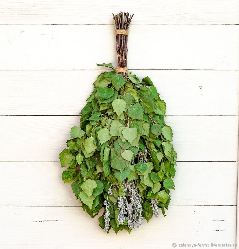 Веник банный дуб с полынью