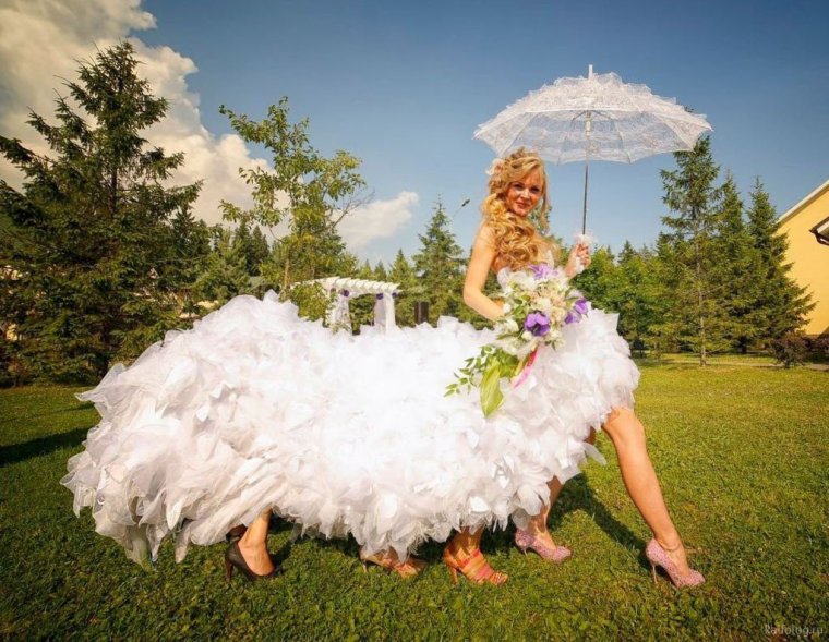 Самые экстремальные Свадебные платья