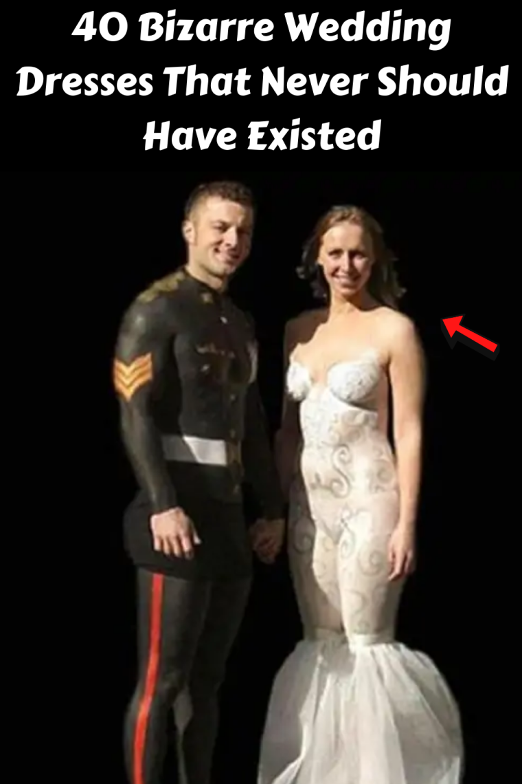 Нелепый свадебный костюм