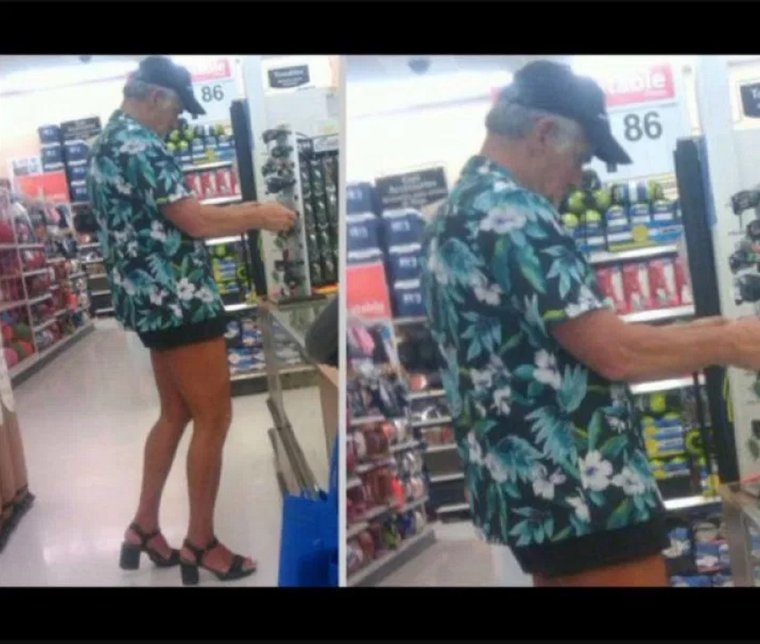 Мужик в супермаркете прикол