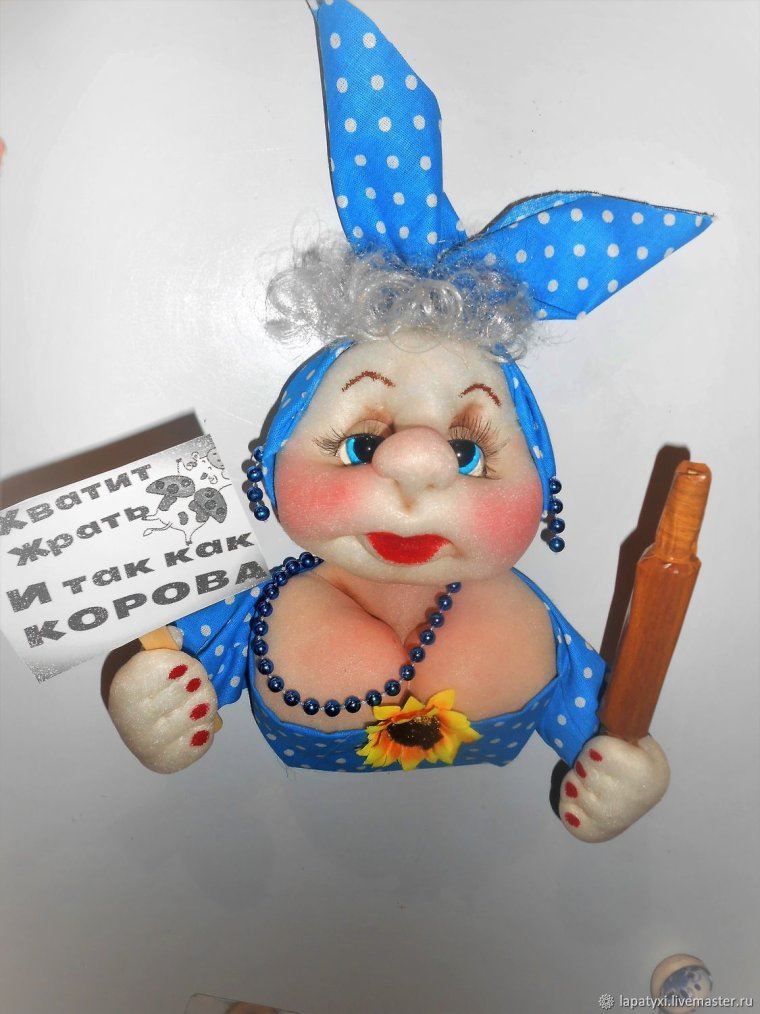 Кукла магнит на холодильник