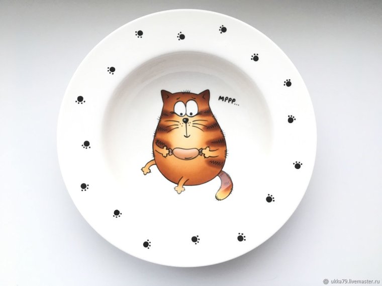 Декоративные тарелки с котами