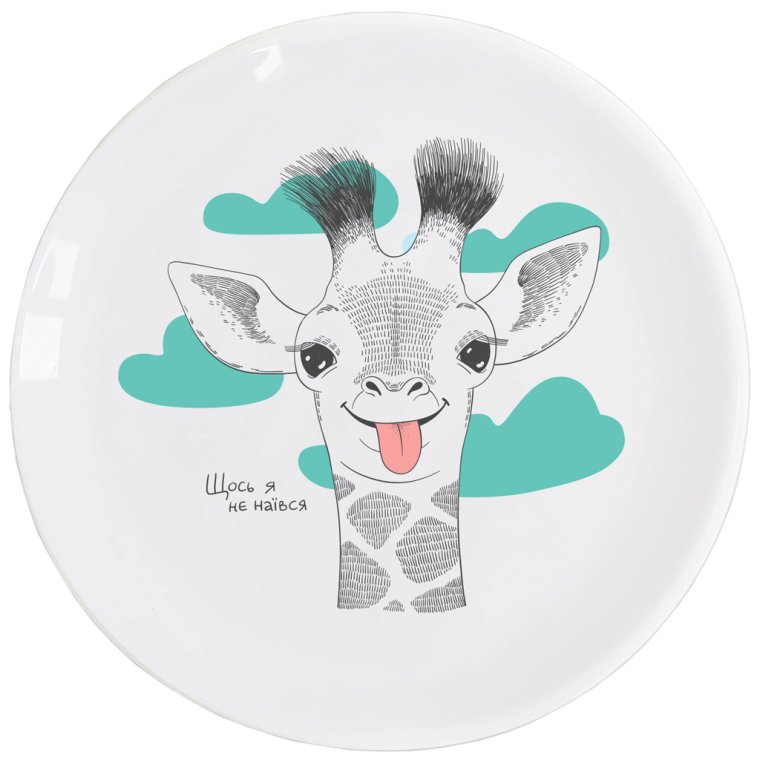 Прикольные принты на тарелки