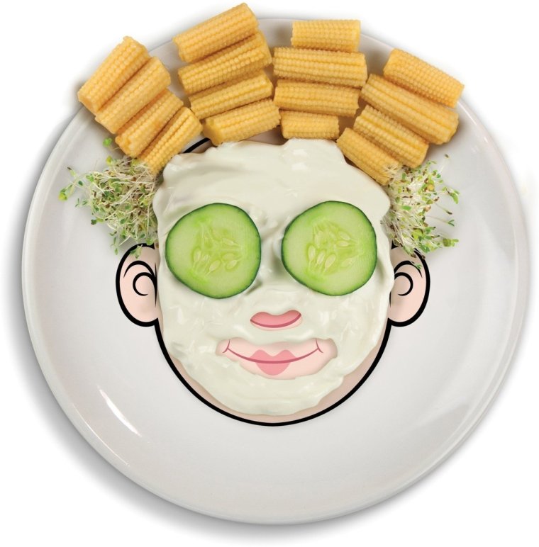 Лицо из еды