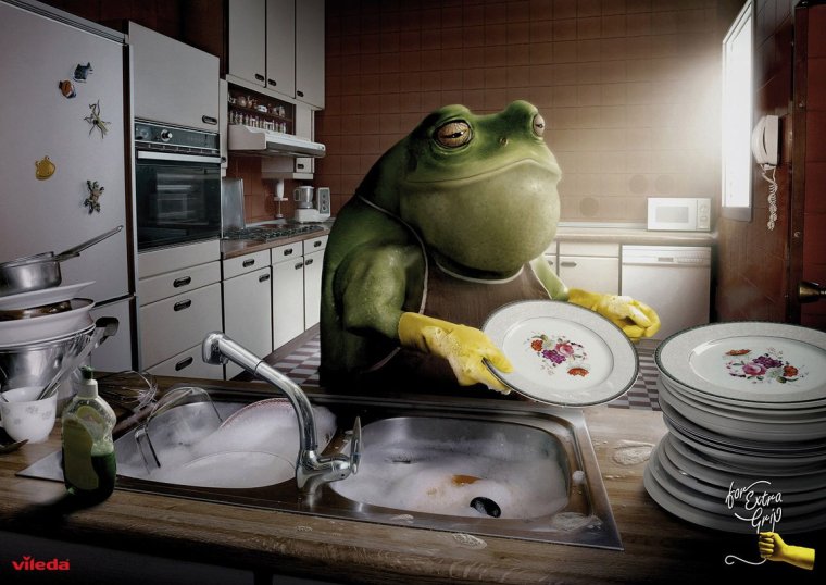 Креативная реклама посуды