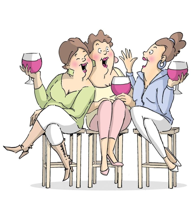 Подруги картинки нарисованные прикольные