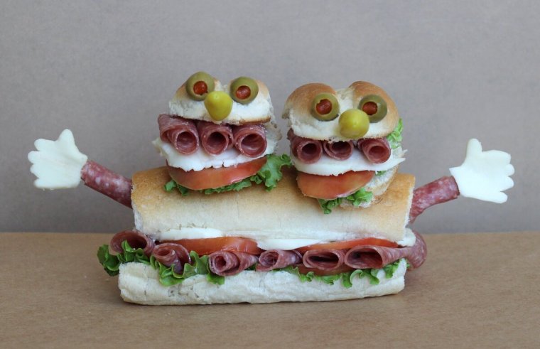Забавные бутерброды