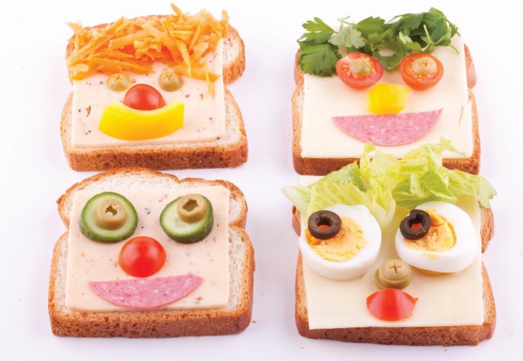 Веселые бутерброды для детей