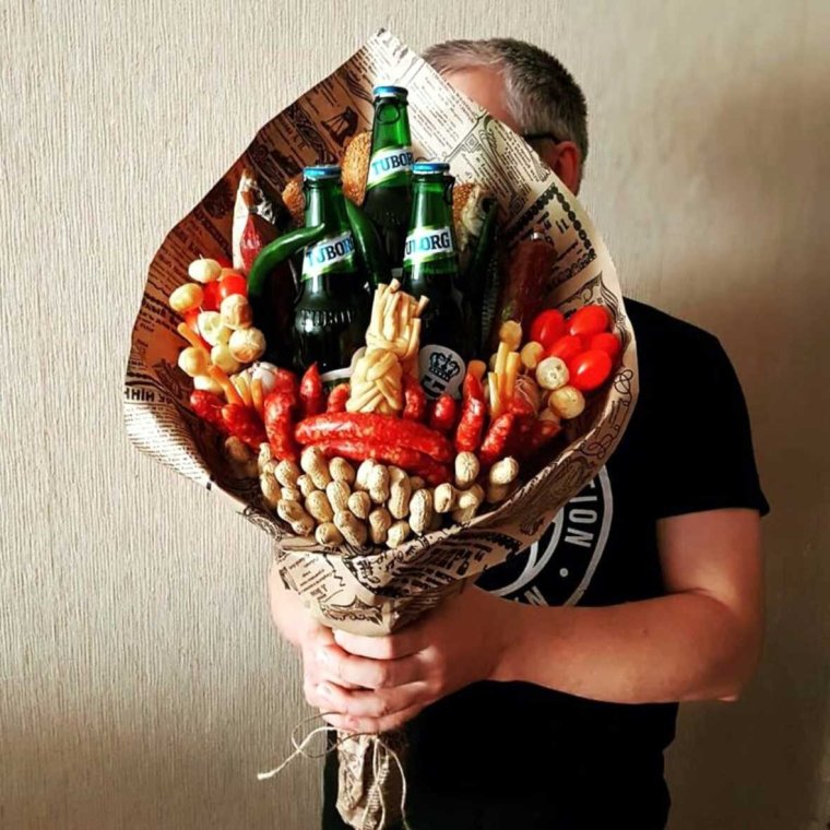 Вкусные букеты для мужчин