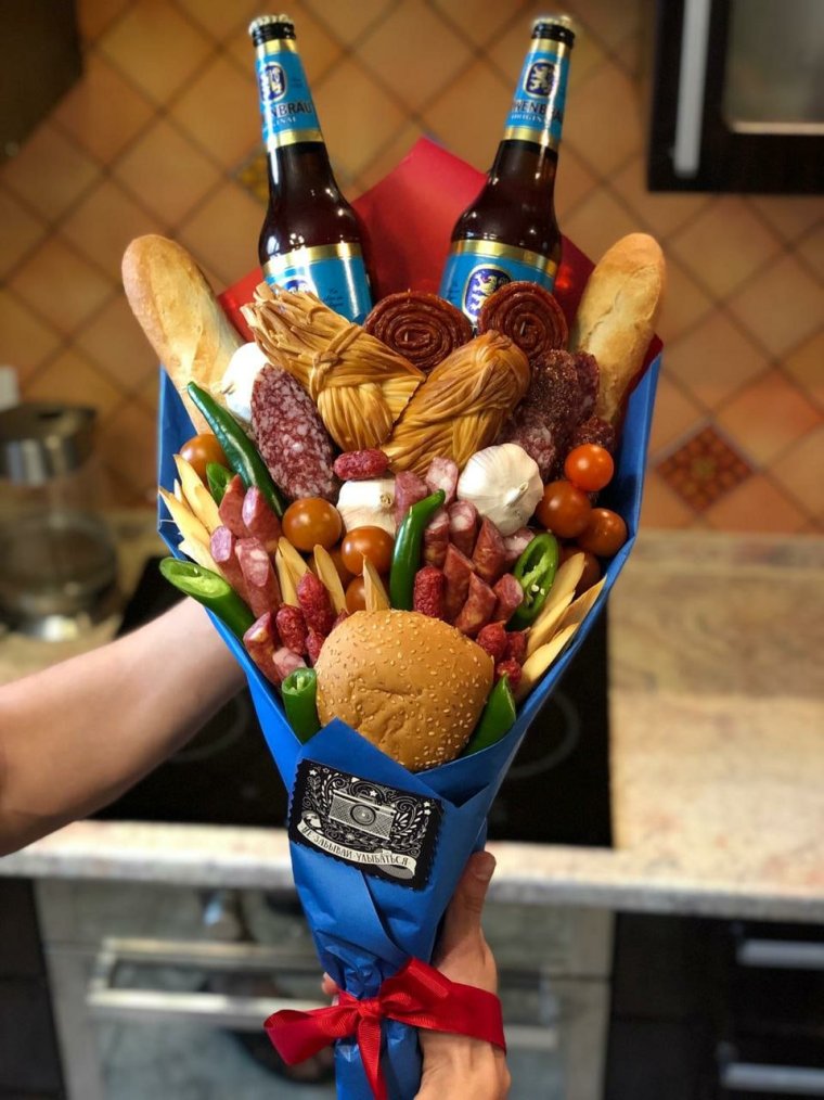 Букеты для мужчин прикольные