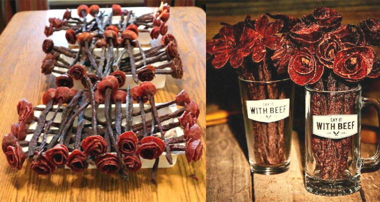 Цветы из шашлыка