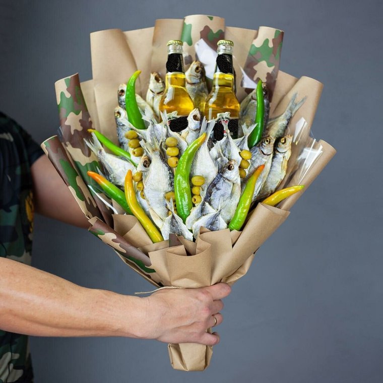 Оригинальные букеты для мужчин