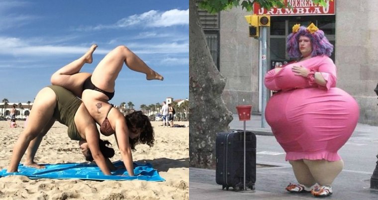 Счастливая толстушка