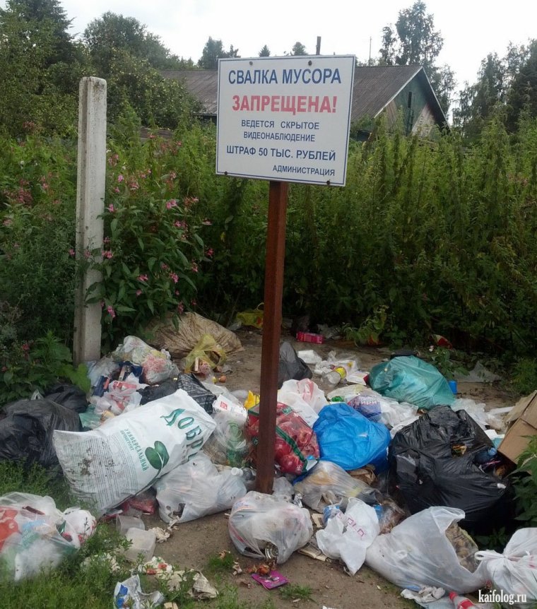 Прикольные. Мусора