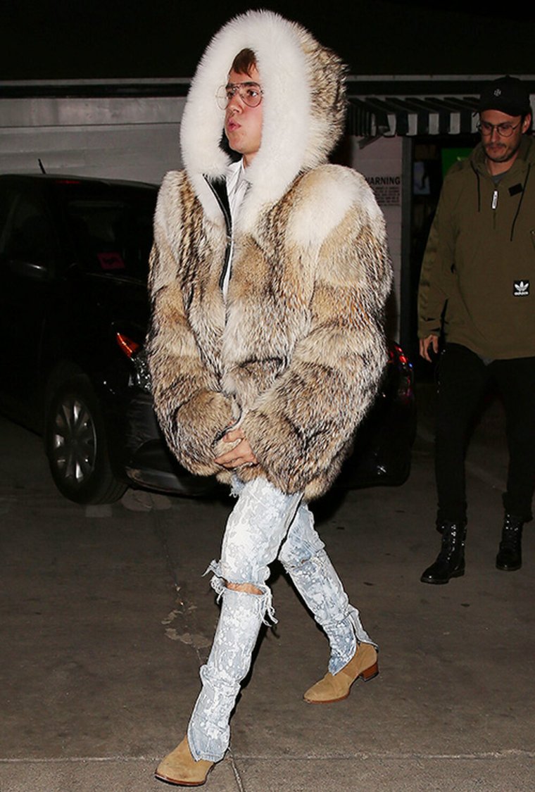 Шуба Джастина Бибера