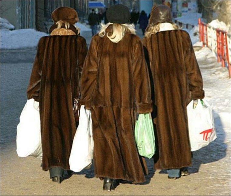 Норковая шуба смешная
