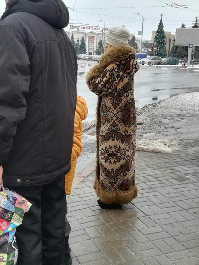 Смешная шуба