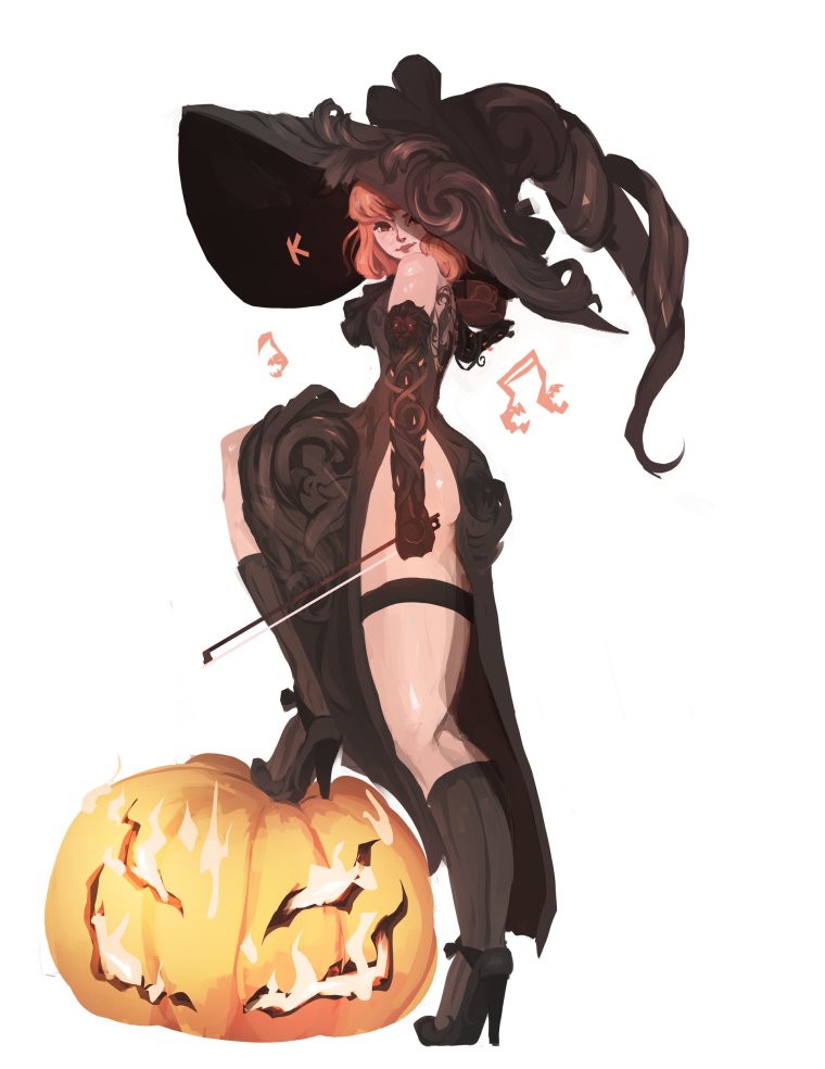 Девушка на метле