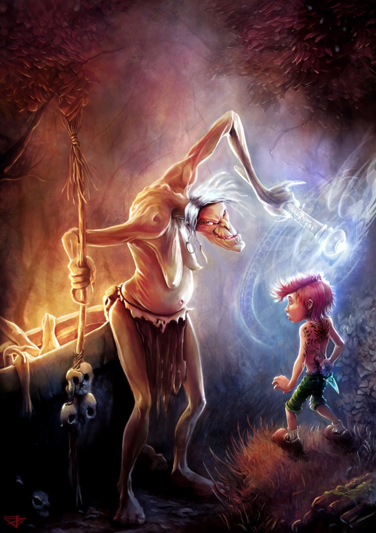 "Старуха в лесу" Рэкхем