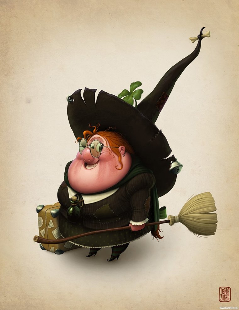 Страшная ведьма на Хэллоуин