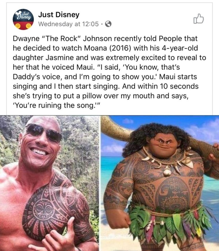Дуэйн Джонсон разозлился Моана