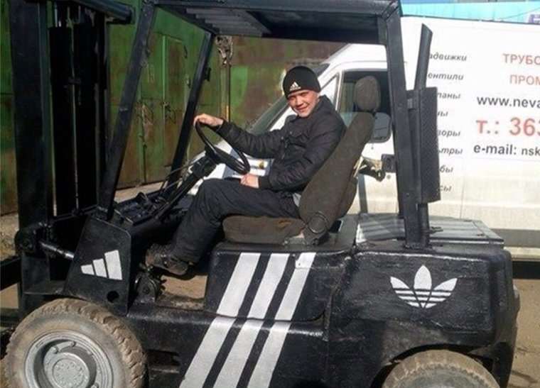 Вилочный погрузчик приколы