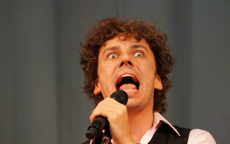 Галкин с открытым ртом