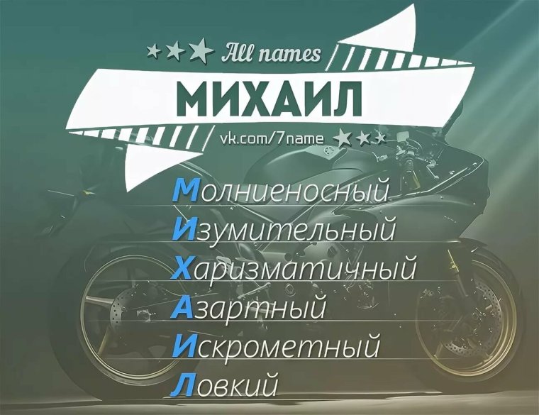 Расшифровка имени Миша