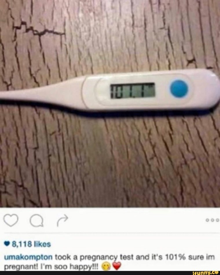 Тест на беременность прикол