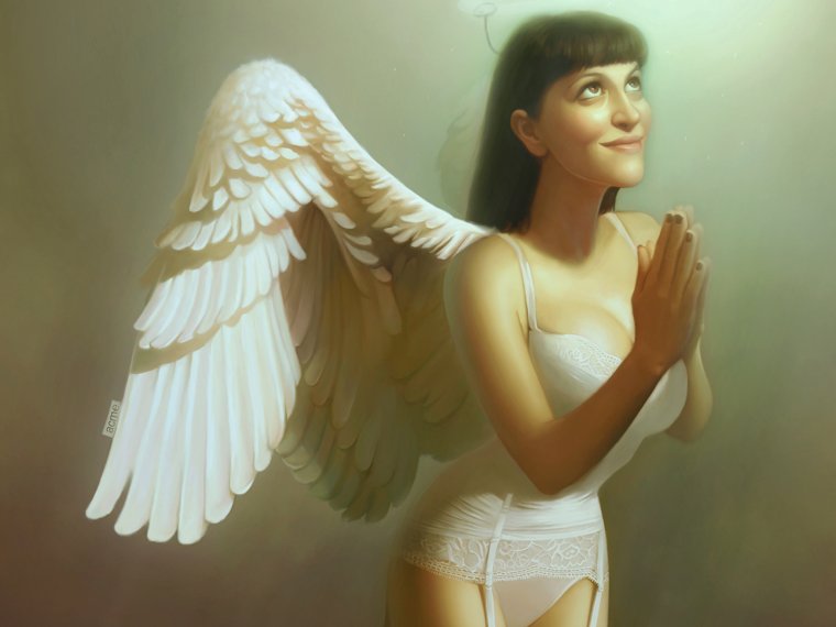 Девушка с крыльями