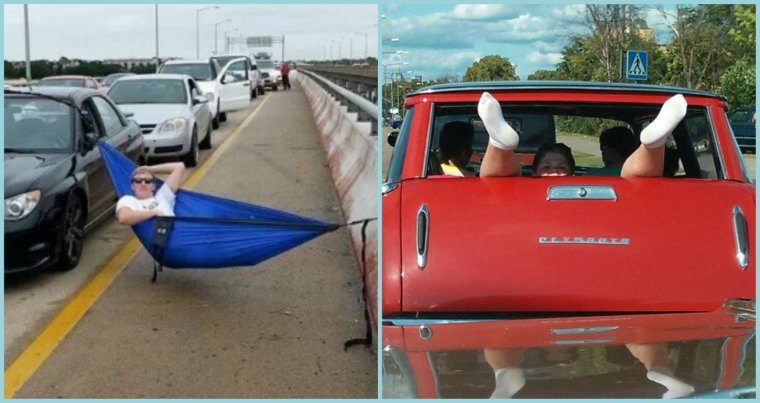 Развлечение в пробке