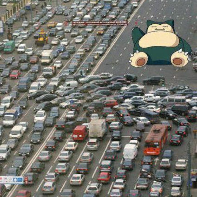 Автомобильная пробка прикол