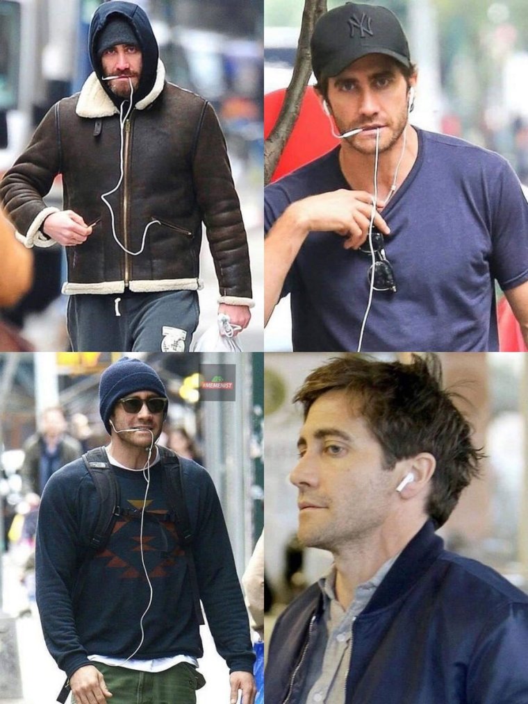 Джейк Джилленхол курит