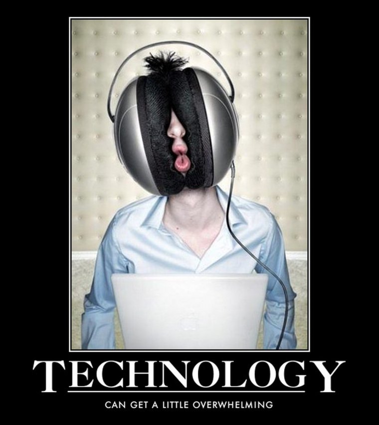 Голова в смешных наушниках