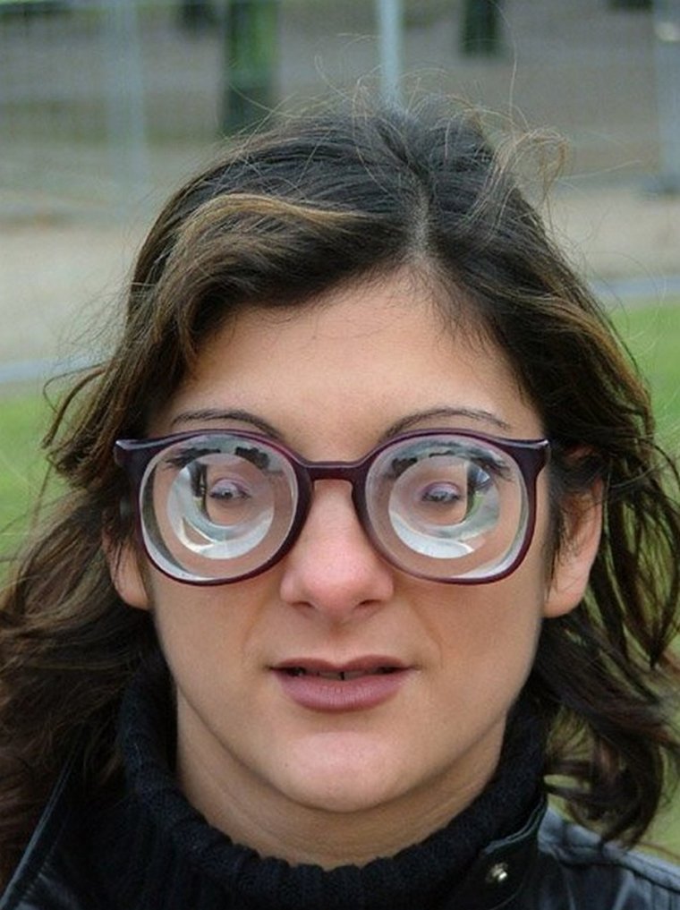 Чоки с толстыми линзами