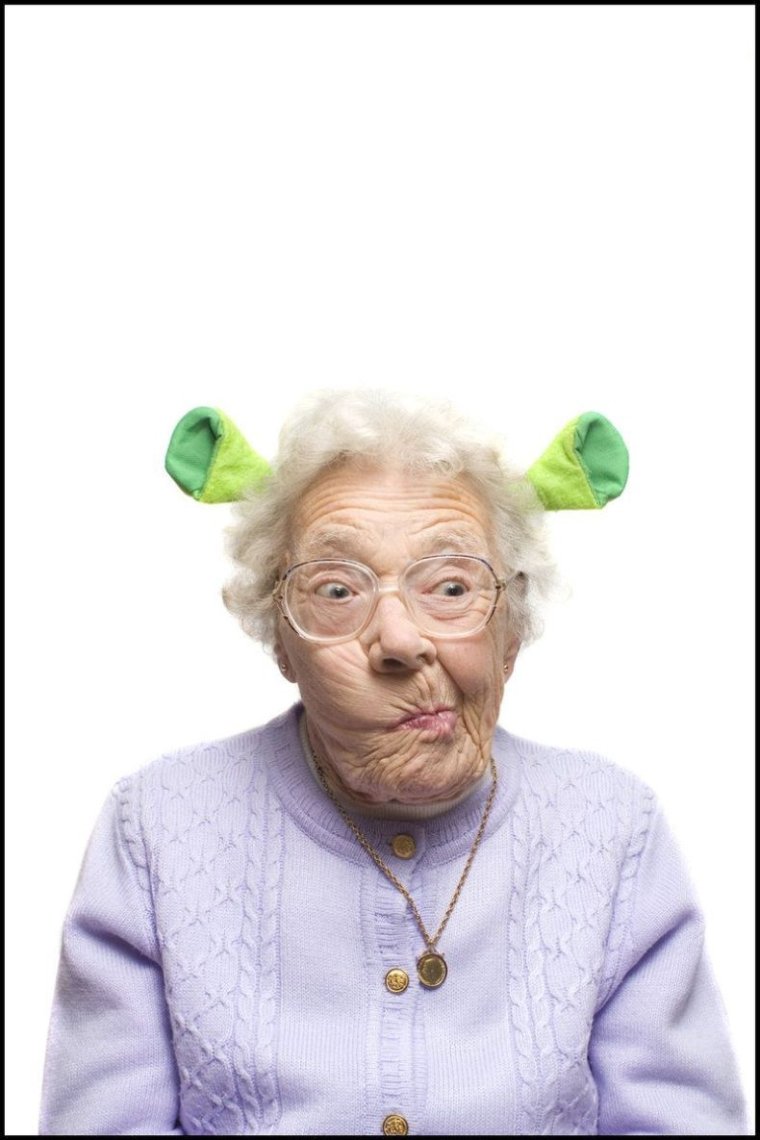 Бабушка прикольная