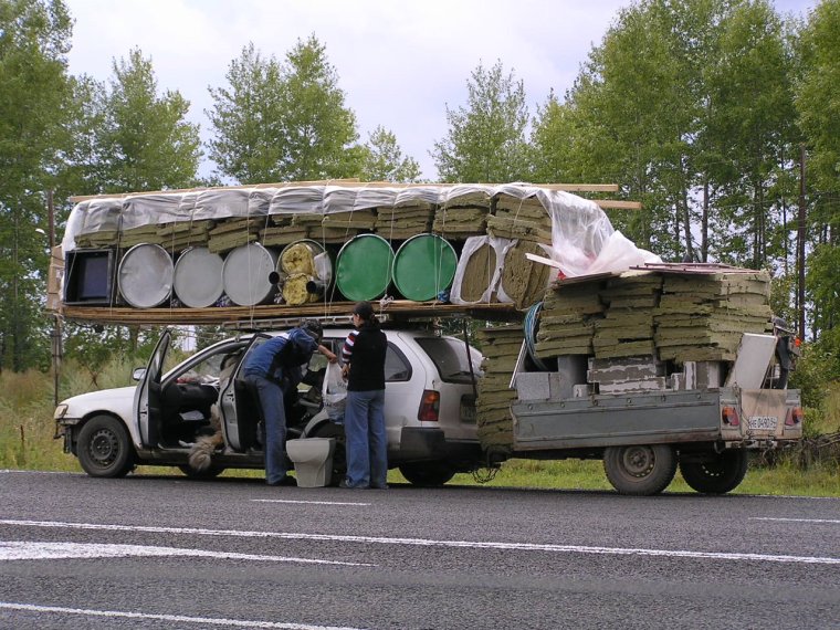 Перегруженная машина