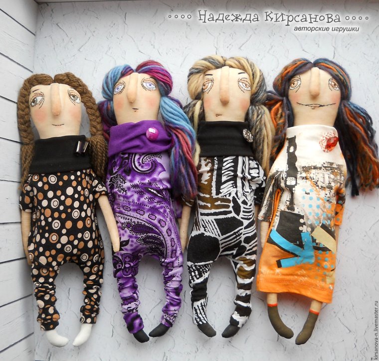 Куклы дуэта АНЯМАНЯ Анны Григорьевой и Марии Колеговой