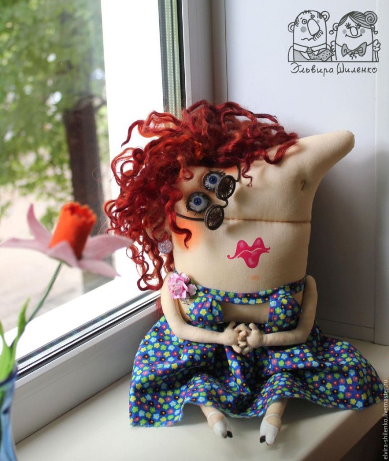 Прикольные текстильные куклы