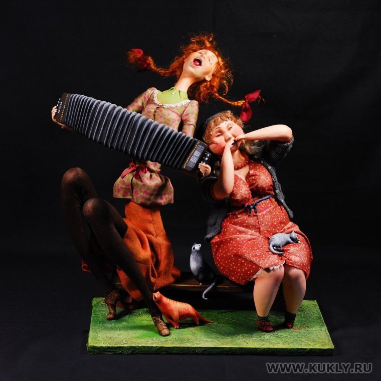 Забавные авторские куклы