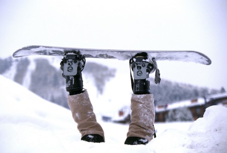 Ноги сноубордиста