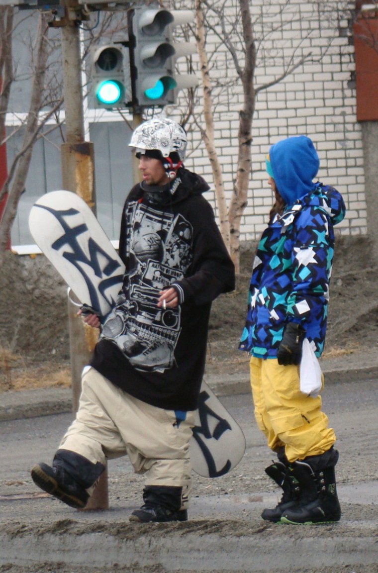 Смешные сноубордисты