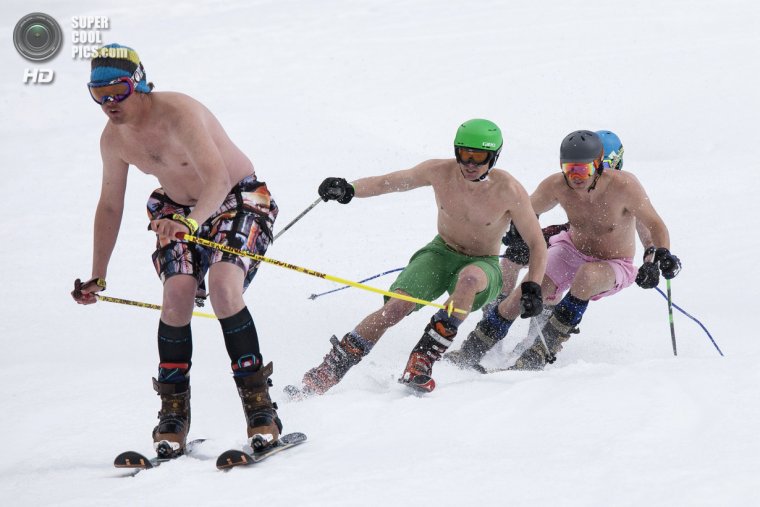 Веселый лыжник