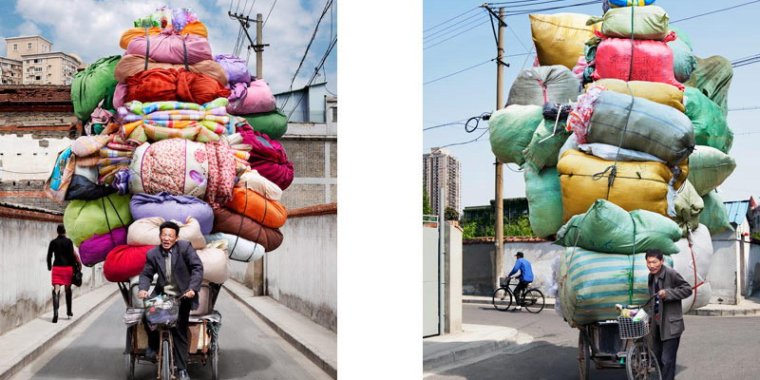 Велосипед с грузом