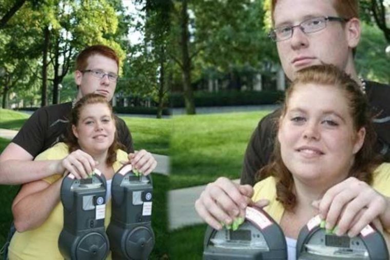 Странные совместные фотографии