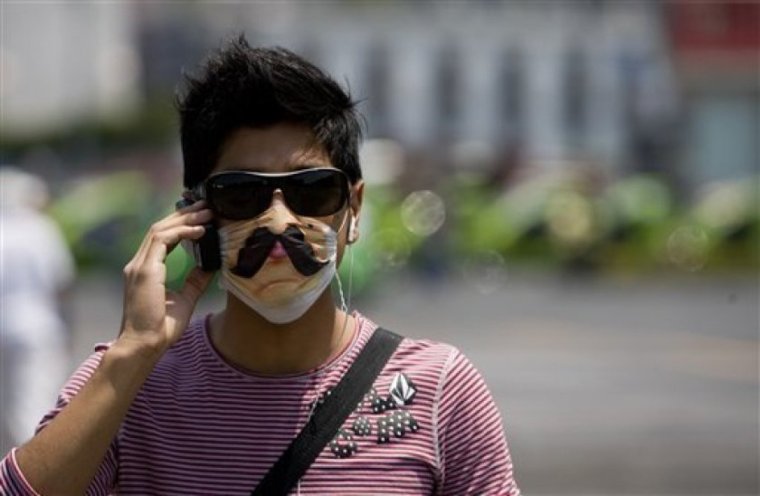 Маска мужика с усами